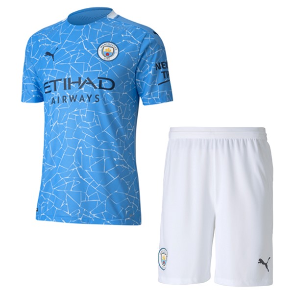 Camiseta Manchester City Primera Equipación Niños 2020-2021 Azul